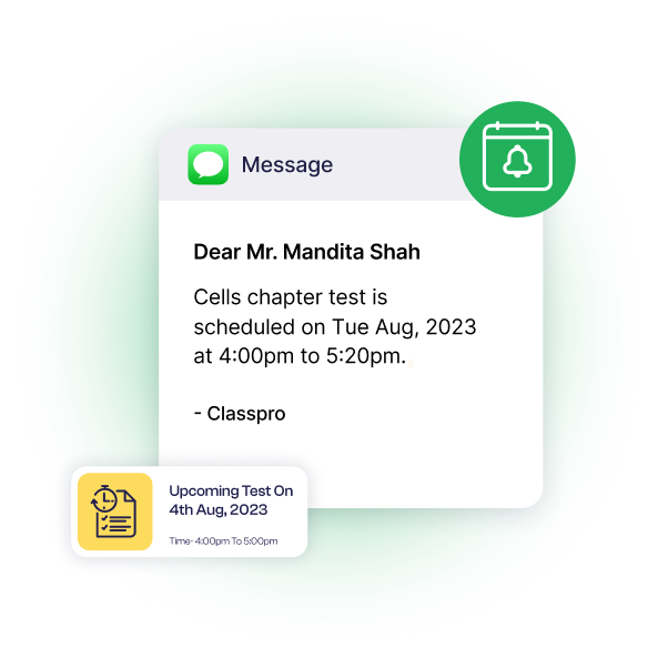 Update and Notify Exams